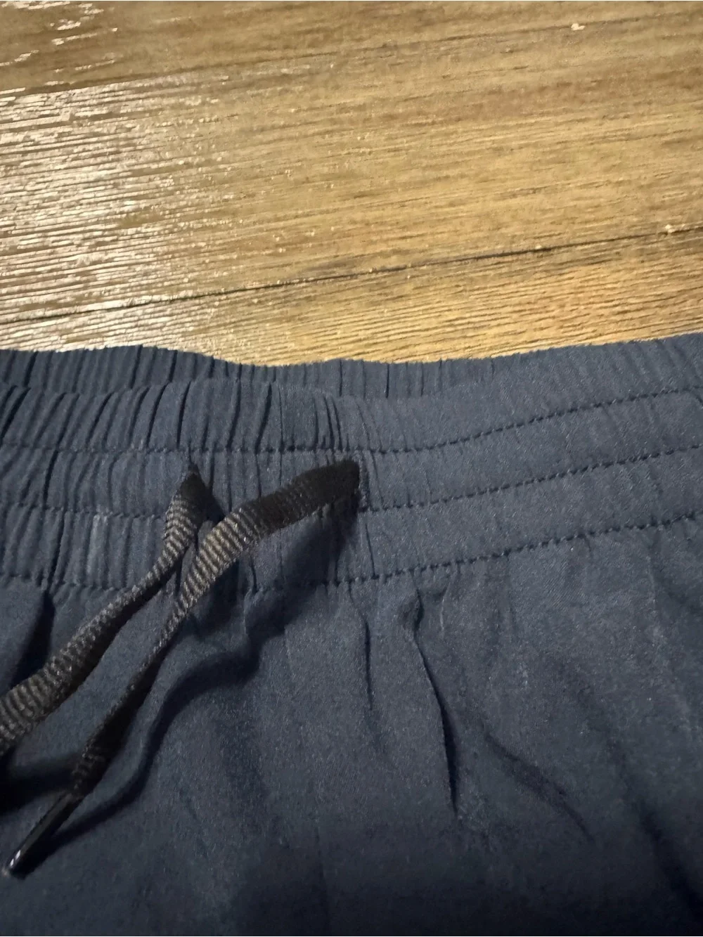 Old Navy Navy Blue Elastic Waist Shorts with Drawstring